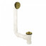Bath Waste T-Waste Full Kit - PB Lift & Turn Drain w/ 1 Hole Face Plate (PVC)