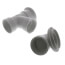 Bath Waste T-Waste Half Kit - CP Friction Lift Drain w/ 1 Hole Face Plate (PVC)
