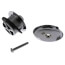 Bath Waste T-Waste Full Kit - CP Friction Lift Drain w/ 1 Hole Face Plate (PVC)