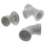 Bath Waste T-Waste Full Kit - CP Friction Lift Drain w/ 1 Hole Face Plate (PVC)