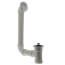 Bath Waste T-Waste Full Kit - CP Friction Lift Drain w/ 1 Hole Face Plate (PVC)