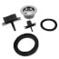 Standard PVC Bath Waste Rough-In Kit w/ CP Lift & Turn Drain Body & Test Kit (1 Hole)