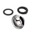 Standard PVC Bath Waste Rough-In Kit w/ CP Lift & Turn Drain Body (2 Hole)