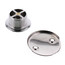 1-1/2" Bath Waste T-Waste Half Kit - CP Lift & Turn Drain w/ 2 Hole Face Plate (PVC), B07101