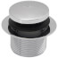 Bath Waste T-Waste Half Kit - CP Toe Pop-Up Drain w/ 2 Hole Face Plate (PVC)