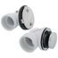 Bath Waste Standard Half Kit - CP Toe Pop-Up Drain w/ 2 Hole Face Plate (PVC)