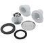 Bath Waste Standard Half Kit - CP Toe Pop-Up Drain w/ 2 Hole Face Plate (PVC)