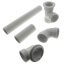 Bath Waste T-Waste Full Kit - CP Lift & Turn Drain w/ 2 Hole Face Plate (PVC)