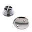 Bath Waste Standard Full Kit - CP Lift & Turn Drain w/ 2 Hole Face Plate (PVC)