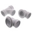 Bath Waste Standard Full Kit - CP Lift & Turn Drain w/ 2 Hole Face Plate (PVC)
