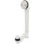 Bath Waste Standard Full Kit - CP Toe Pop-Up Drain w/ 2 Hole Face Plate (PVC)