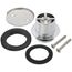 Bath Waste Standard Full Kit - CP Toe Pop-Up Drain w/ 2 Hole Face Plate (PVC)