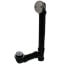Bath Waste Standard Full Kit - CP Toe Pop-Up Drain w/ 2 Hole Face Plate (ABS)