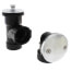 Bath Waste T-Waste Half Kit - CP Brass Lift & Turn Drain w/ 2 Hole Face Plate (ABS)