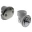 Bath Waste Standard Half Kit - CP Friction Lift Drain w/ 2 Hole Face Plate (PVC)