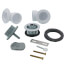 Standard PVC Bath Waste Rough-In Kit w/ CP Lift & Turn Drain Body & Test Kit (2 Hole)