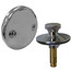 2-Hole Overflow Plate Bath Waste Trim Kit w/ CP Friction Lift Stopper
