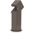 2-Gang 18" Stainless Steel Power Pedestal, Surface Mount, NEMA 3R, Lockable Hinged Top, Self-Closing Lid, Bronze, Stainless Steel