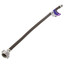 20" Polymer Coated Braided Toilet Adapter (3/8" Compression x 7/8" Ballcock)