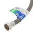 36" Polymer Coated Braided Hose Faucet Connector (3/8" Compression x 1/2" FIP)