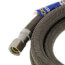 60" Speedi Plumb Braided Polymer Dishwasher Connector w/ Garden Hose Elbow (3/8" x 3/8" Compression Thread)