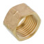 1/2" to 14" x 9/16" Regular Brass Basin Nut (Box of 10)