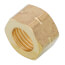 1/2" to 14" x 9/16" Regular Brass Basin Nut (Box of 10)