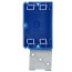 Single-Gang Adjustable New-Work Outlet Box w/ Horizontal Adjustable Mounting Bracket, 21 Cubic Inch
