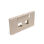 Quickport, Modular Furniture Faceplate, 2-port (Ivory) Includes 1 Blank Insert (herman Miller)