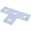 Four Hole Tee Plate Fitting (Zinc)