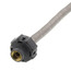 12" Universal Click Seal Braided Stainless Steel Hose Faucet Connector (3/8" Compression x 1/2" FIP)