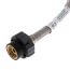 30" Click Seal Braided Stainless Steel Hose Faucet Connector (3/8" Compression x 1/2" FIP)