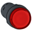 Harmony XB7 Monolithic Illuminated Push Button w/ Integral LED, Push to Release, 1 NO - Red (24 VAC)
