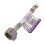 6" Braided Stainless Steel Hose Toilet Connector (3/8" Compression x 7/8" Ballcock)