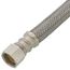 12" Braided Stainless Steel Hose Toilet Connector (3/8" Compression x 7/8" Ballcock)