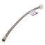 16" Click Seal Braided Stainless Steel Hose Toilet Connector (3/8" Compression x 7/8" Ballcock)