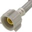 B1T16 16" Braided Stainless Steel Hose Toilet Connector (3/8" Compression x 7/8" Ballcock)