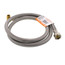 48" Braided Stainless Steel Dishwasher Connector w/ MIP Elbow (3/8 Compression x 1/2" FIP)