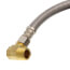 60" Braided Stainless Steel Dishwasher Connector w/ MIP Elbow (3/8 Compression x 1/2" FIP)