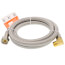 60" Braided Stainless Steel Dishwasher Connector w/ MIP Elbow (3/8 Compression x 1/2" FIP)