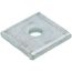 Zinc Square Washer (7/16" Hole, 3/8" Bolt)
