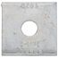 Zinc Square Washer (7/16" Hole, 3/8" Bolt)