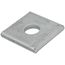 Zinc Square Washer (9/16" Hole, 1/2" Bolt)
