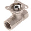 1/2" B2 Series, 2-Way, Characterized Control Brass Valve w/ Chrome Plated Ball/Nickel Plated Stem (0.46 Cv)