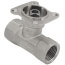 1/2" B2 Series, 2-Way Characterized Control Brass Valve w/ Chrome Plated Ball/Nickel Plated Stem (1.2 Cv)