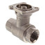 1/2" B2 Series, 2-Way Characterized Control Brass Valve w/ Chrome Plated Ball/Nickel Plated Stem (3.0 Cv)