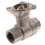1/2" B2 Series, 2-Way Characterized Control Brass Valve w/ Chrome Plated Ball/Nickel Plated Stem (3.0 Cv)