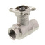 1/2" B2 Series, 2-Way Characterized Control Brass Valve w/ Stainless Steel Ball & Stem (4.7 Cv)