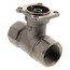 3/4" B2 Series, 2-Way Characterized Control Brass Valve w/ Stainless Steel Ball & Stem (10.0 Cv)