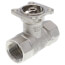 3/4" B2 Series, 2-Way Characterized Control Brass Valve w/ Chrome Plated Ball/Nickel Plated Stem (10.0 Cv)